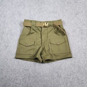 Vintage Boy Scouts America Shorts Mens 27 Green Union Made USA Talon 60s 70s
